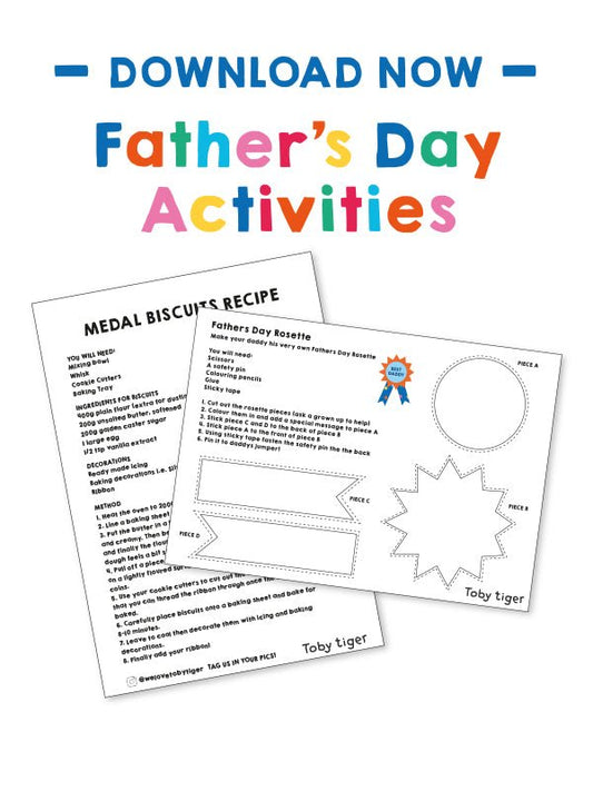 Fathers Day Activities - Toby Tiger
