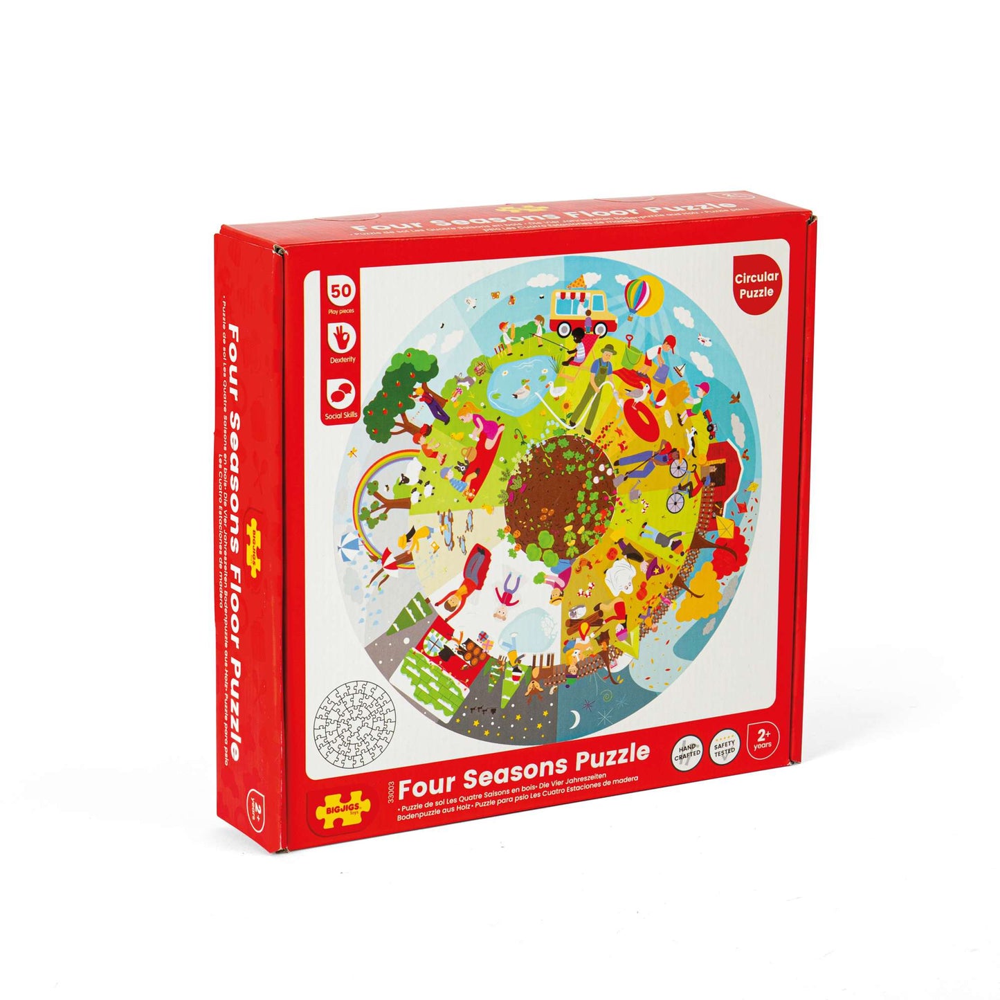 Seasonal Circular Floor Puzzle - Toby Tiger UK
