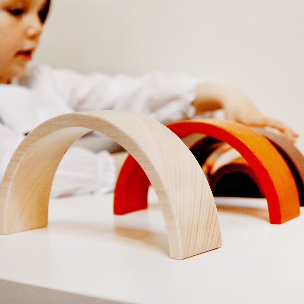 Rainbow Stacking Toy - Toby Tiger UK Retail