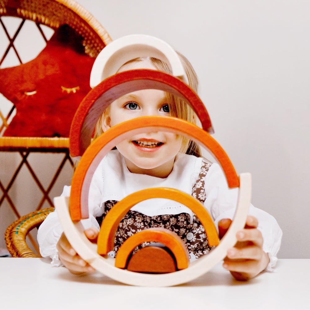 Rainbow Stacking Toy - Toby Tiger UK Retail