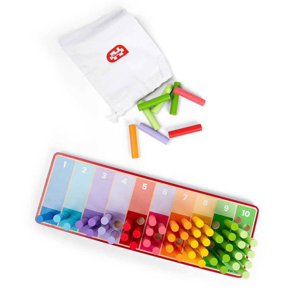 Rainbow Counting Sticks - Toby Tiger UK Retail