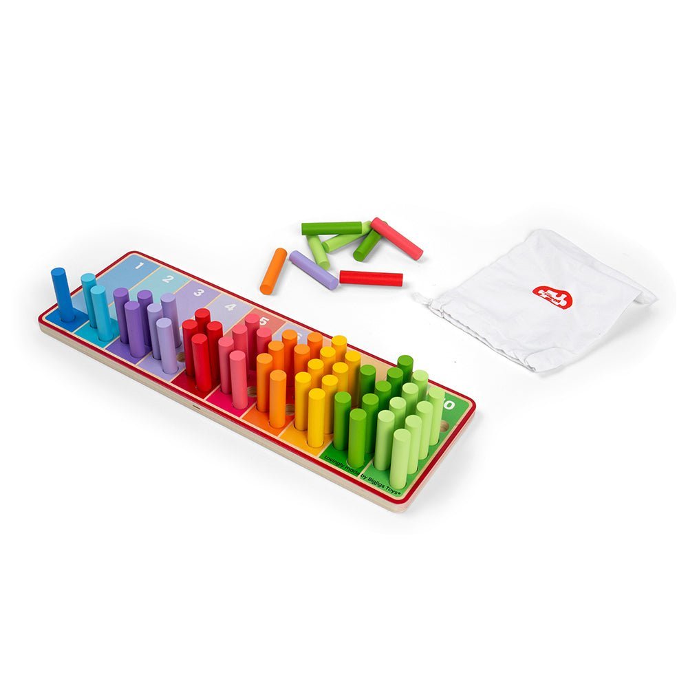 Rainbow Counting Sticks - Toby Tiger UK Retail
