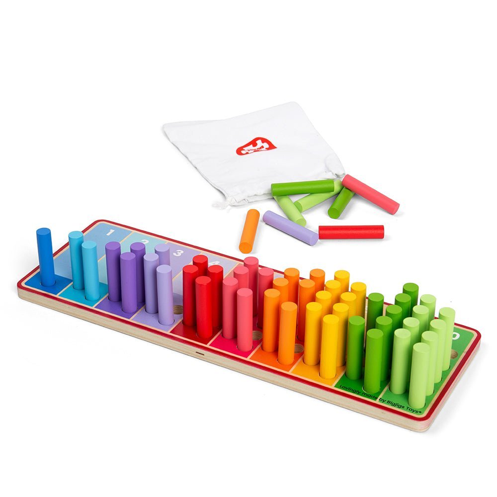Rainbow Counting Sticks - Toby Tiger UK Retail