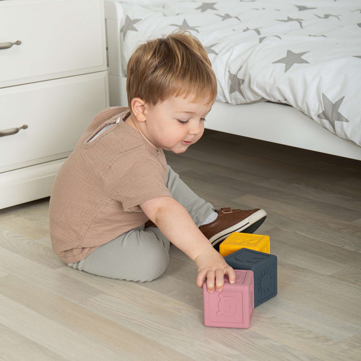 Cubes sensoriels en silicone