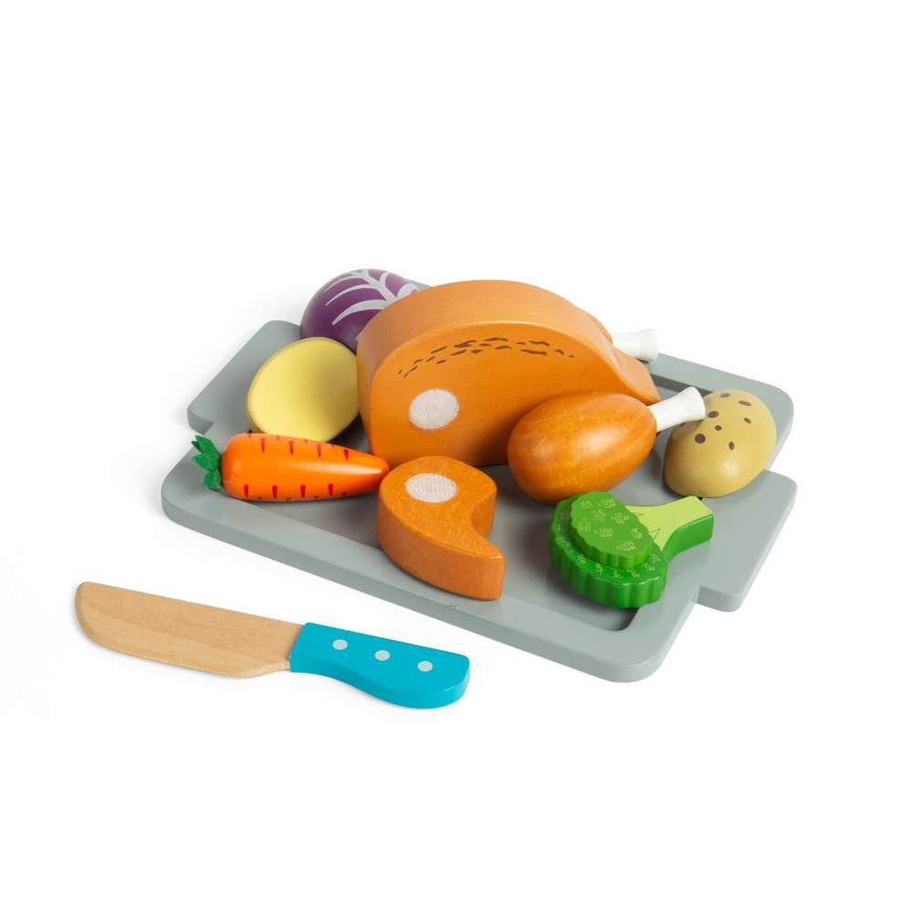 Roast Dinner Wooden Toy Set - Toby Tiger