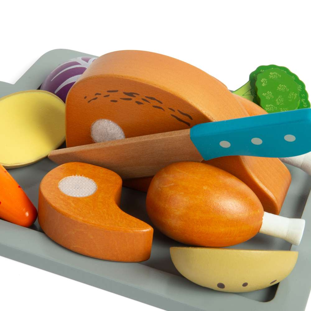 Roast Dinner Wooden Toy Set - Toby Tiger
