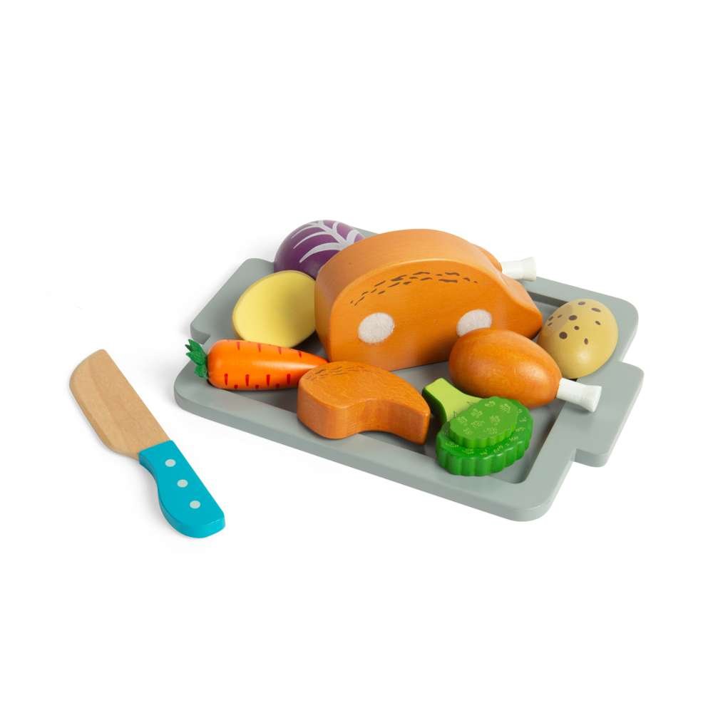 Roast Dinner Wooden Toy Set - Toby Tiger