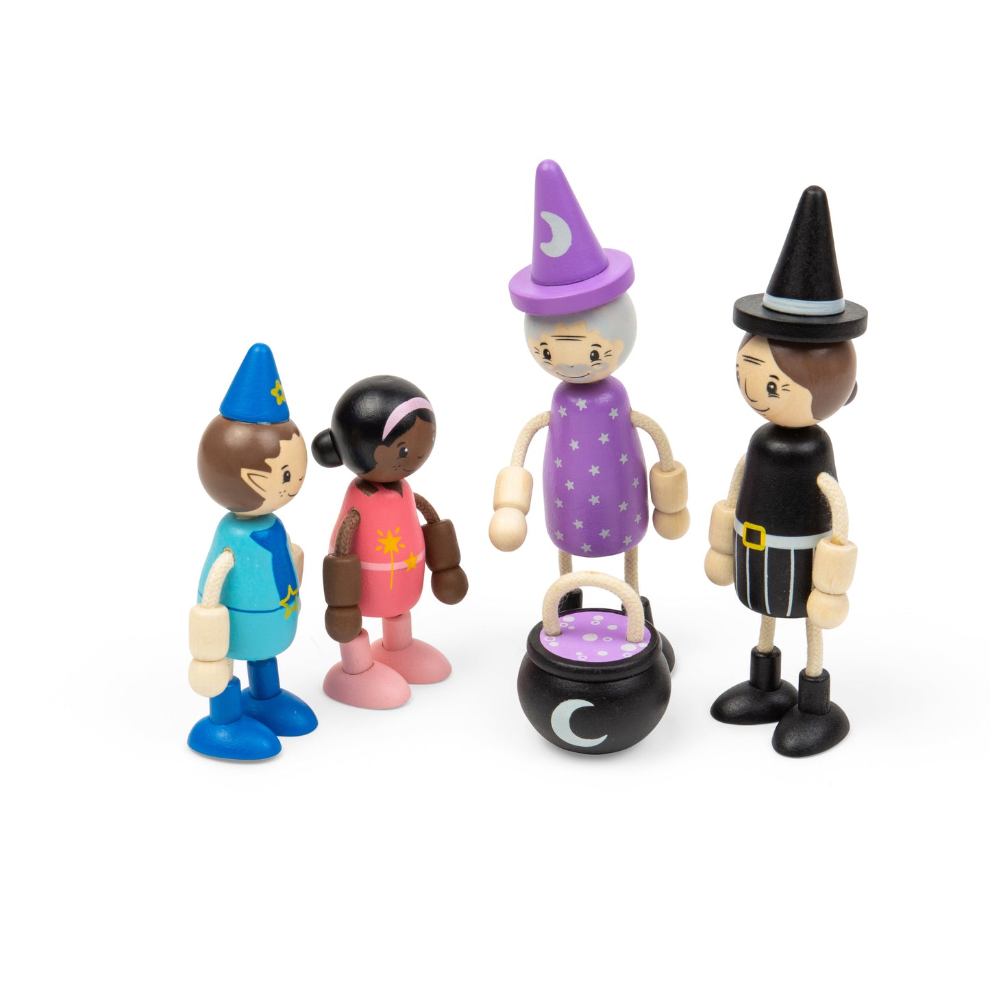 Bigjigs Toys Fairytale Dolls | Wooden People & Fantasy Characters for a Doll House