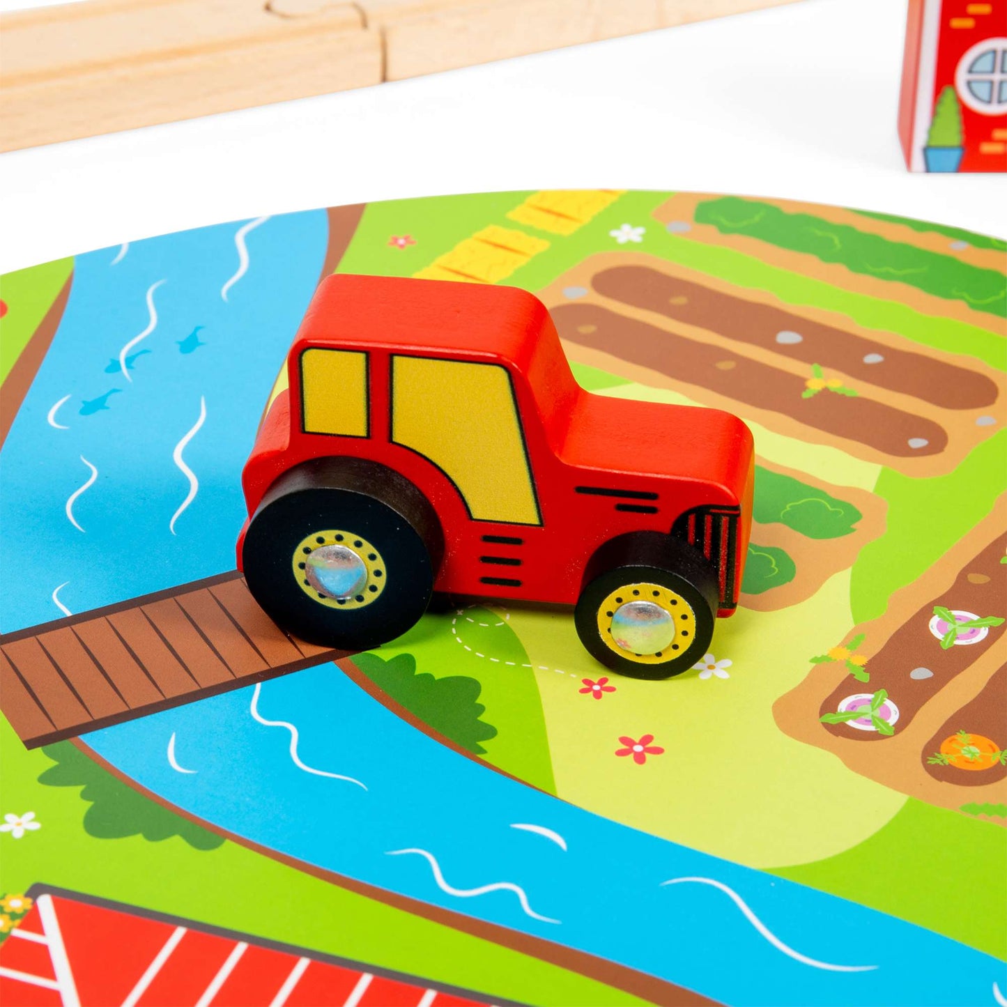 Road & Rail Train Set - Wooden