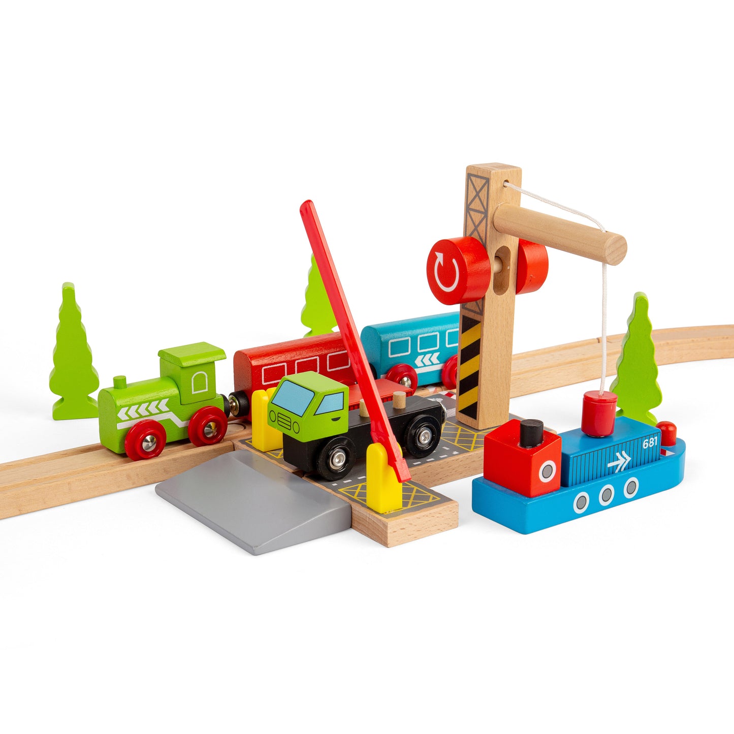 Container Shipping Yard - Wooden Toy