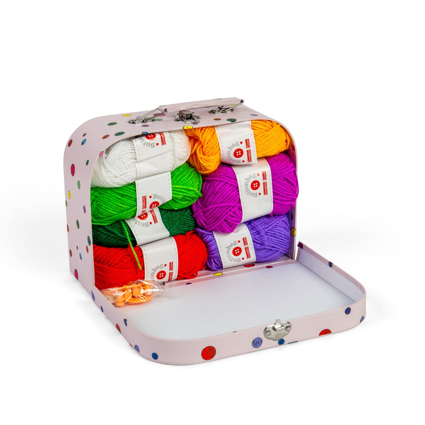 Pompom Suitcase - Buttonbag