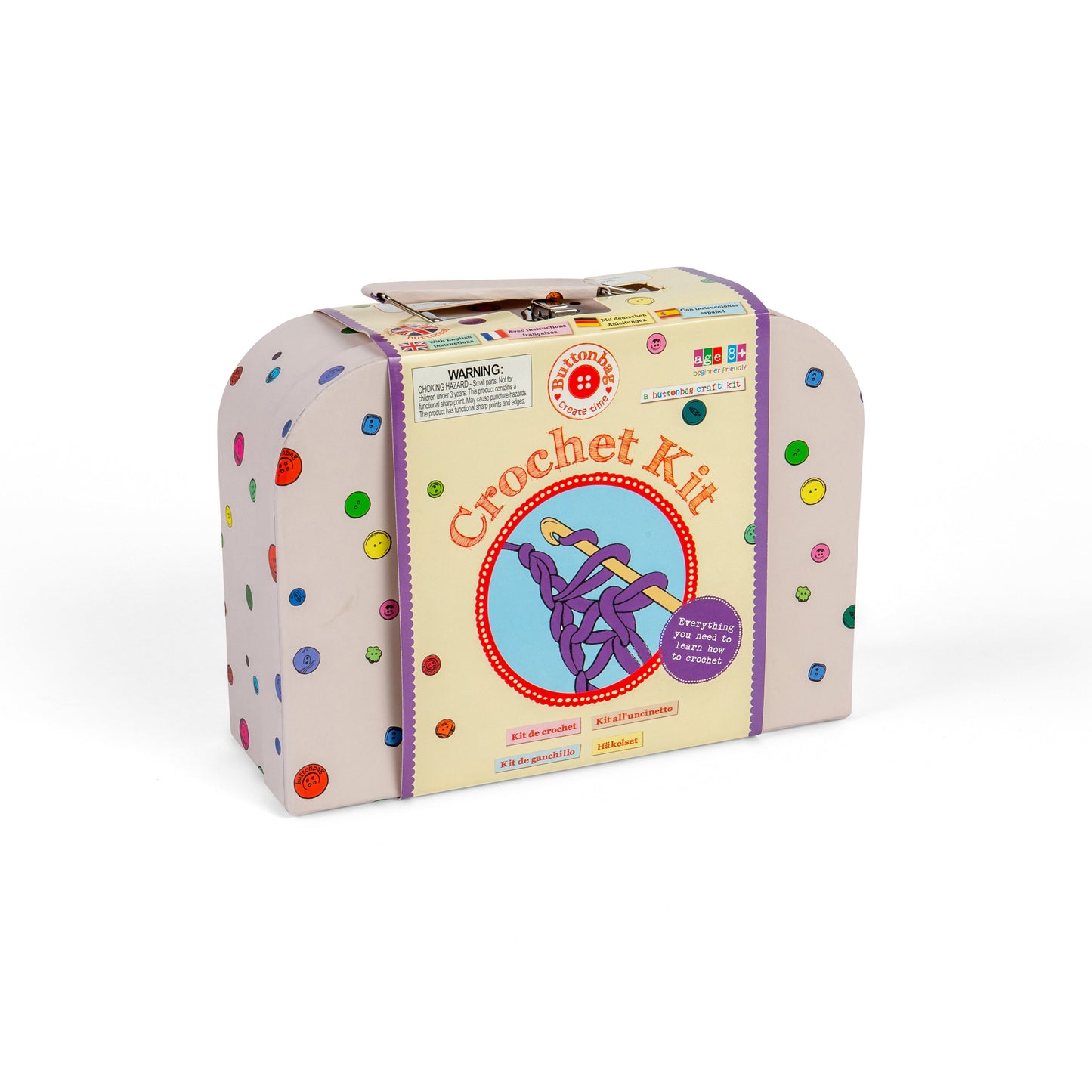 Crochet Suitcase Kit - Buttonbag