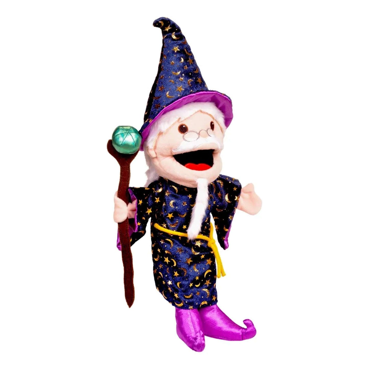 Marionnette à main de sorcier à bouche mobile