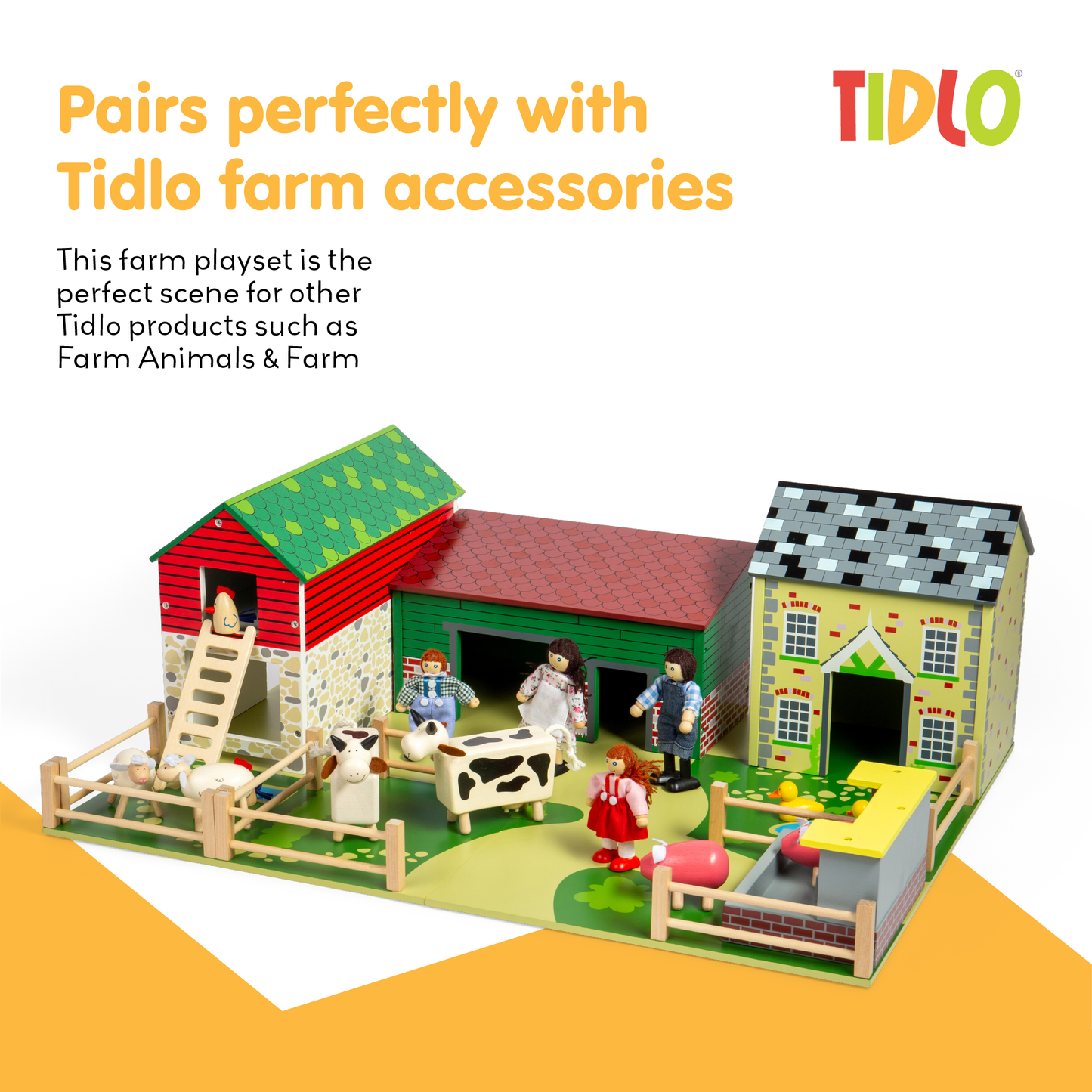The Oldfield Farm Playset - Wooden Toy