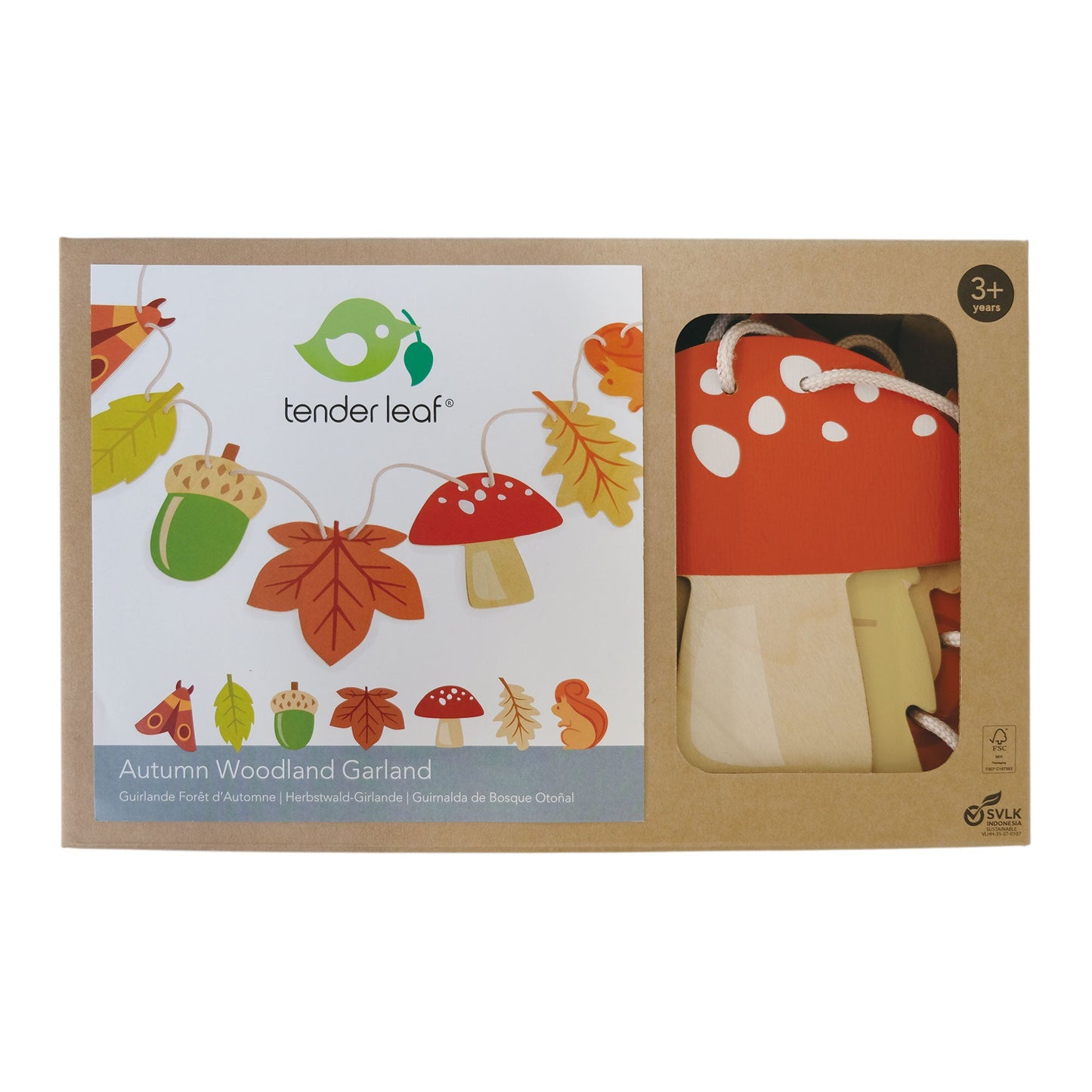 Guirlande de fanions "Sous-bois d'automne"