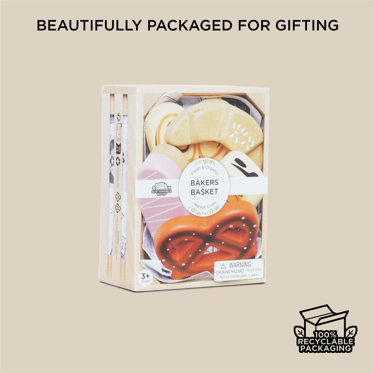 Bakery & Patisserie Wooden Market Crate