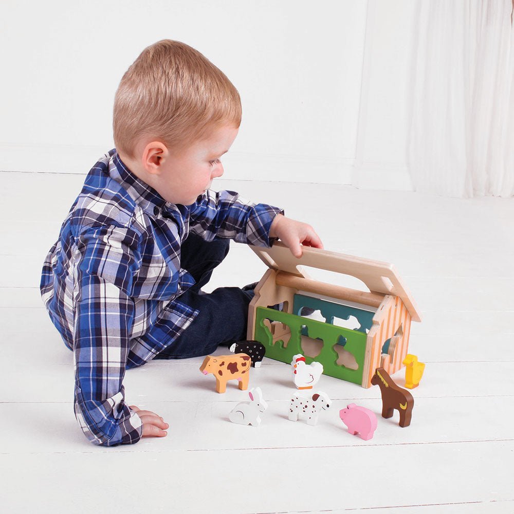 Farmhouse Shape Sorter Toy - Toby Tiger UK Retail