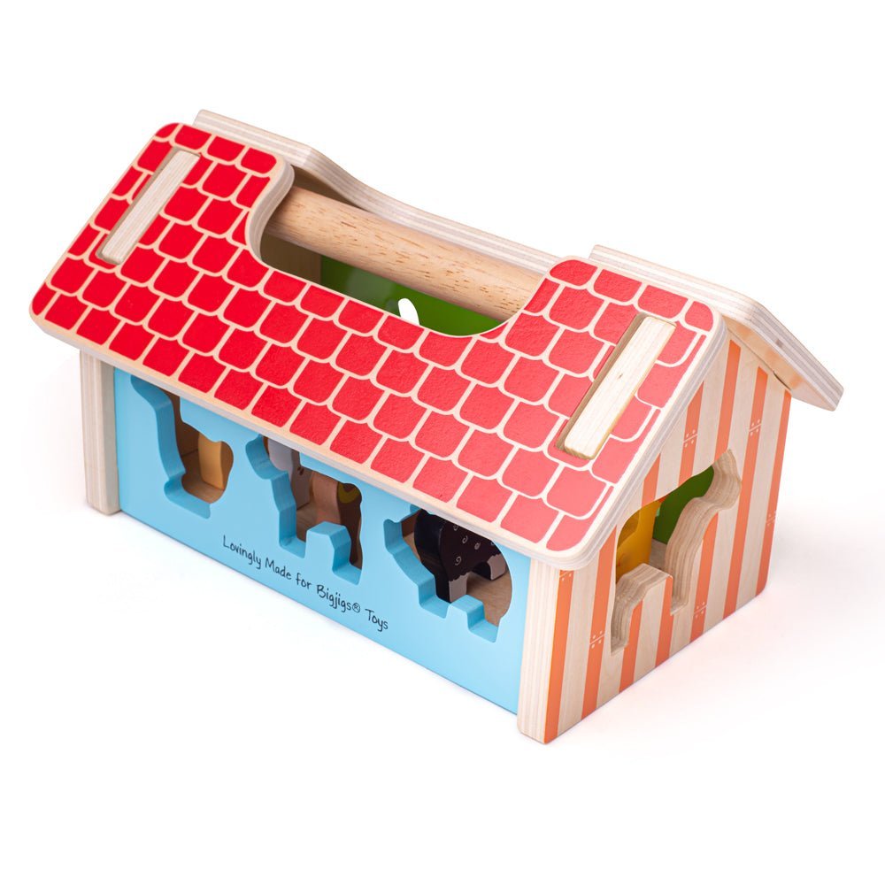 Farmhouse Shape Sorter Toy - Toby Tiger UK Retail