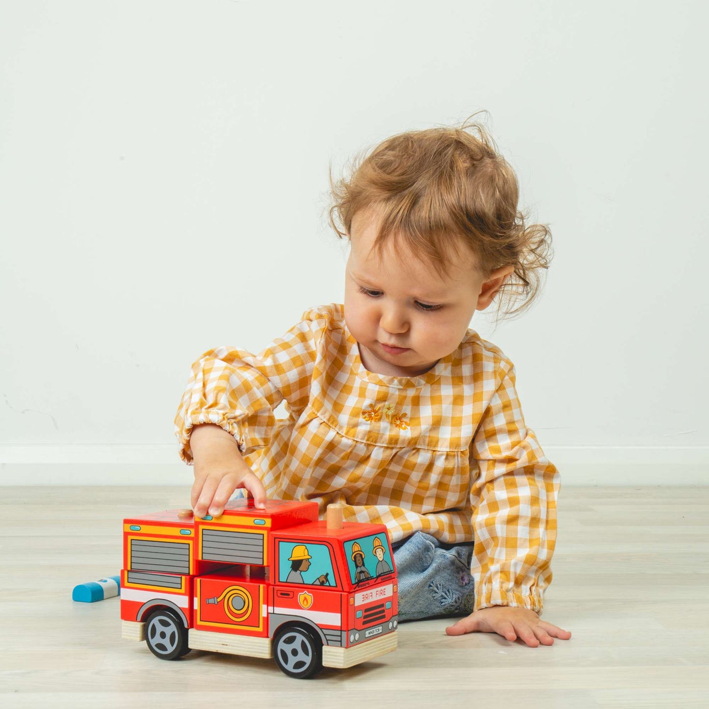 Stacking Fire Engine Toy - Toby Tiger UK