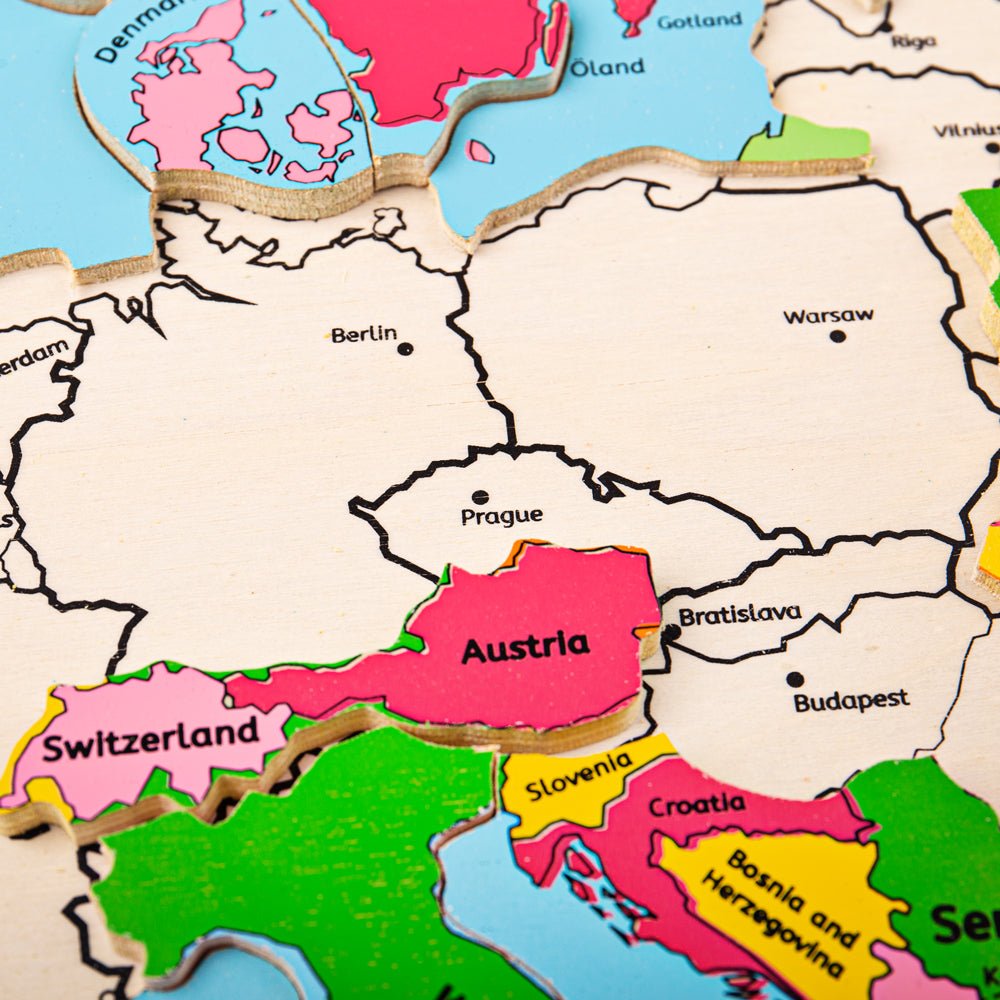 Europe Inset Puzzle - Toby Tiger