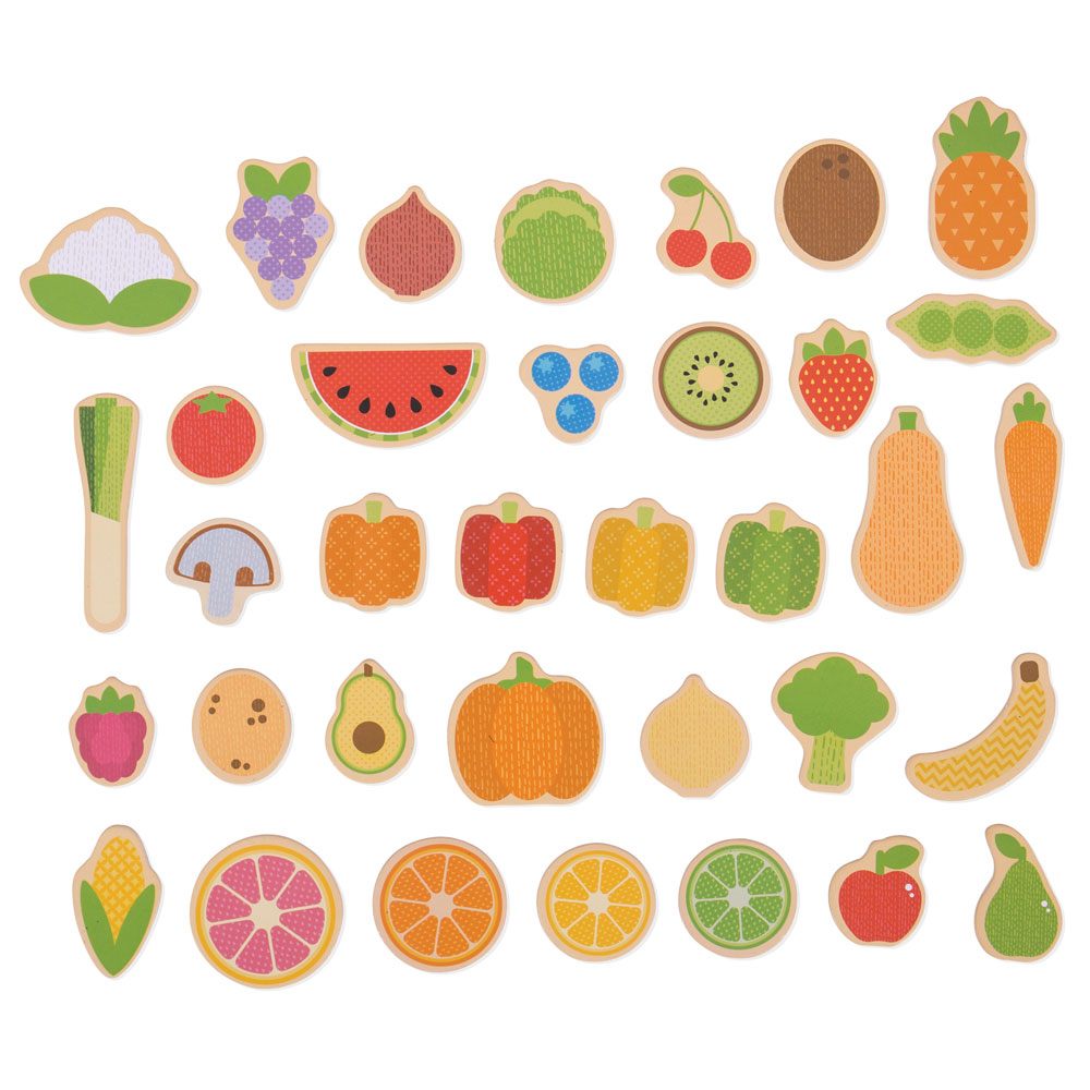 Fruit and Veg Magnets - Toby Tiger