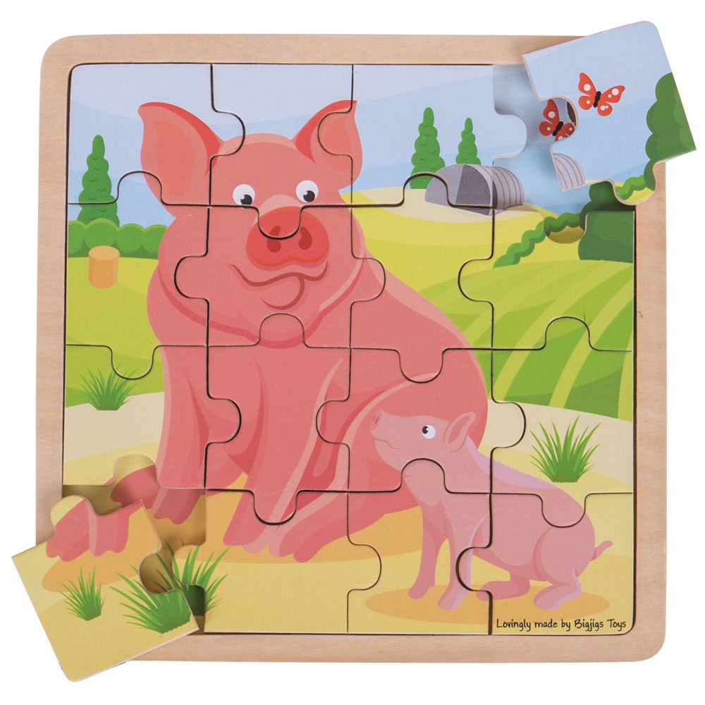 Pig & Piglet Puzzle - Toby Tiger