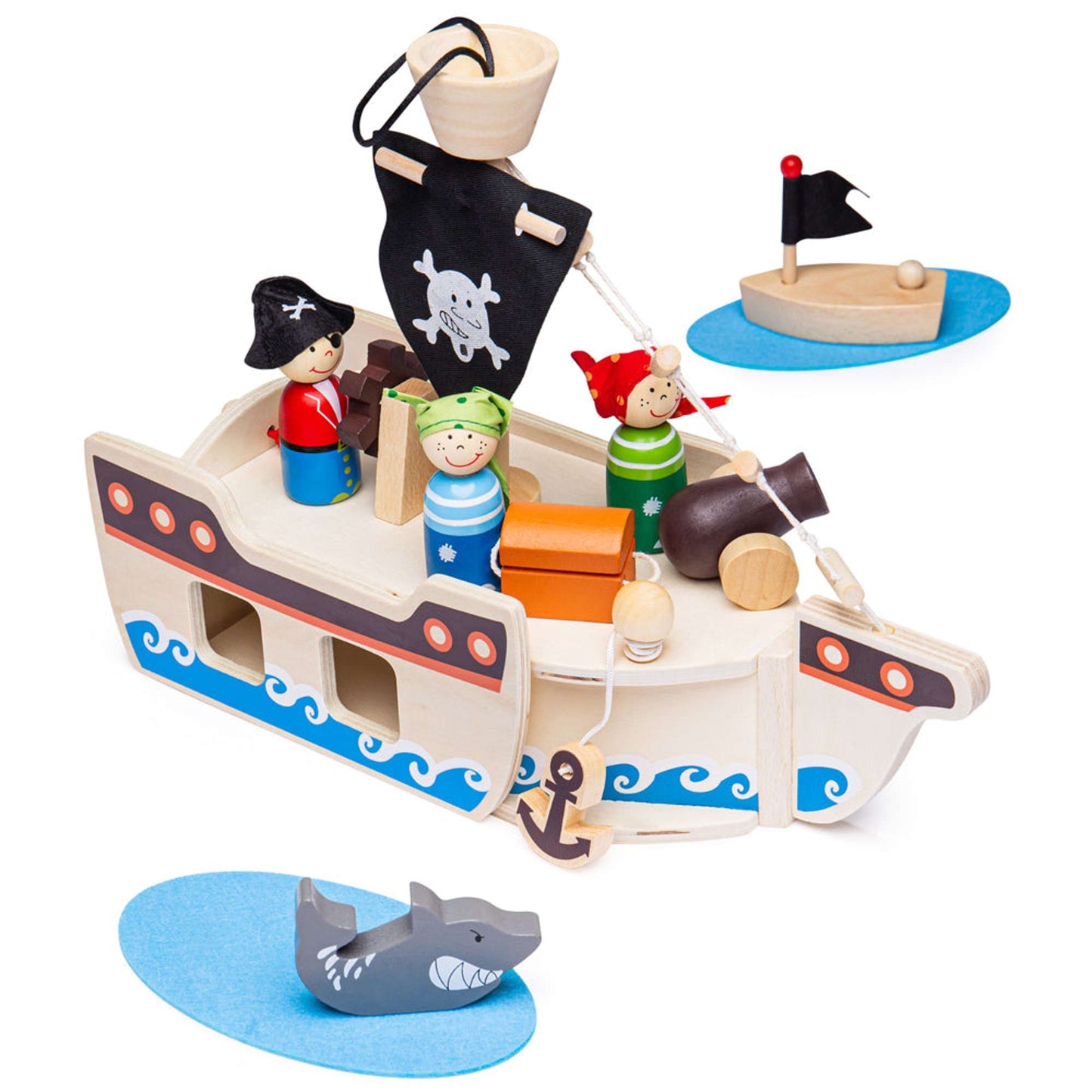 Mini Pirate Ship Playset - Toby Tiger