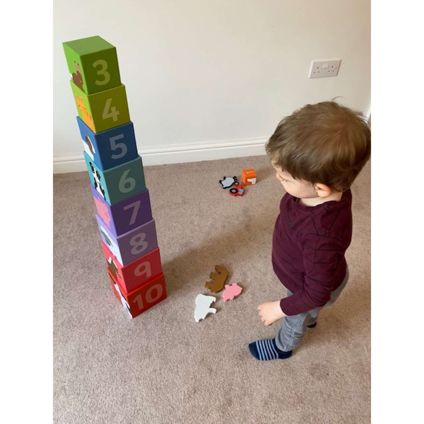 Farmyard Stacking Cubes - Toby Tiger UK