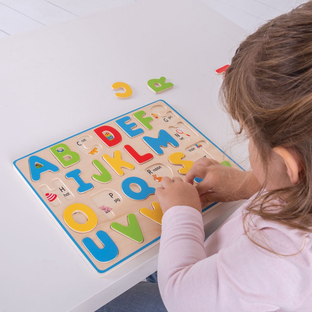 Inset Puzzle Uppercase Alphabet - Toby Tiger