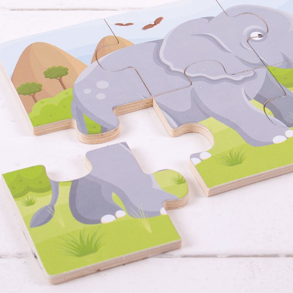 Safari (6 Piece Puzzles) - 3 Puzzles - Toby Tiger