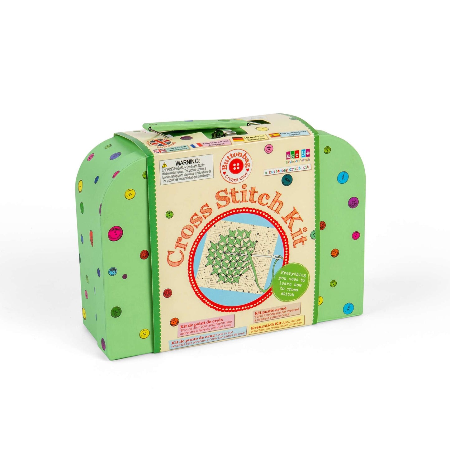 Cross Stitch - Buttonbag - Toby Tiger