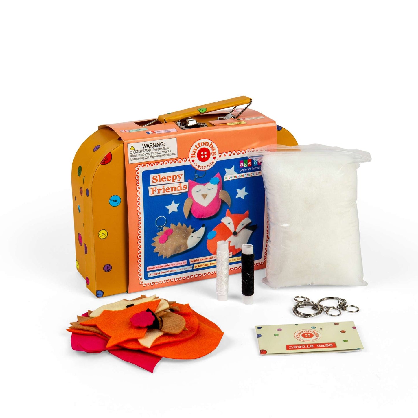 Sleepy Friends - Buttonbag - Toby Tiger