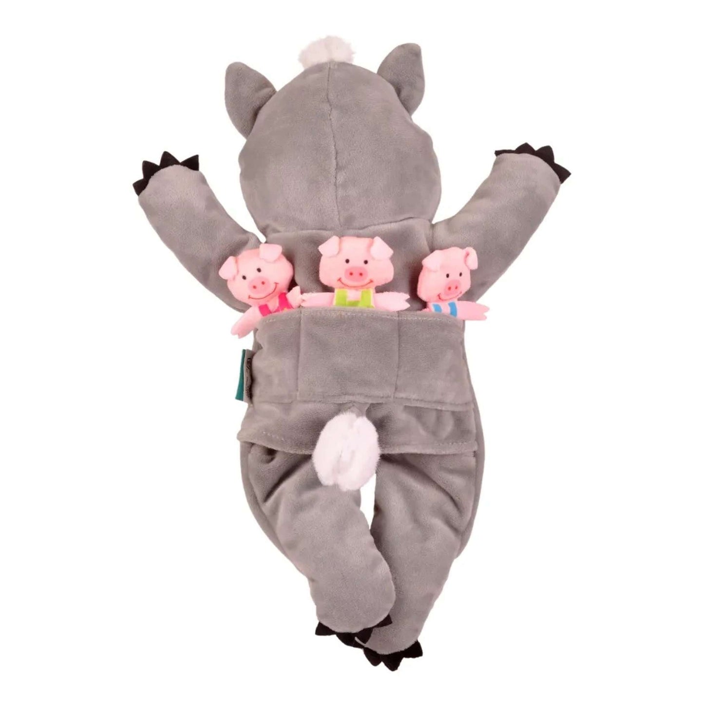 Big Bad Wolf With 3 Little Pigs Hand Puppet - Toby Tiger