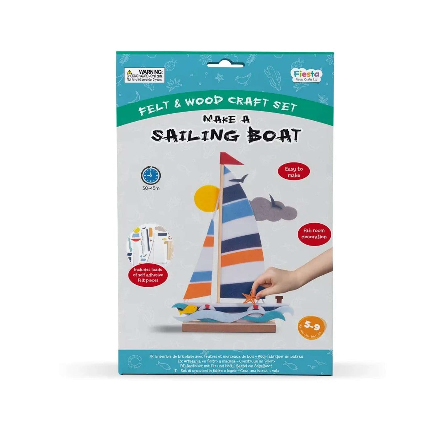 Felt & Wood Craft - Make A Sailing Boat - Toby Tiger