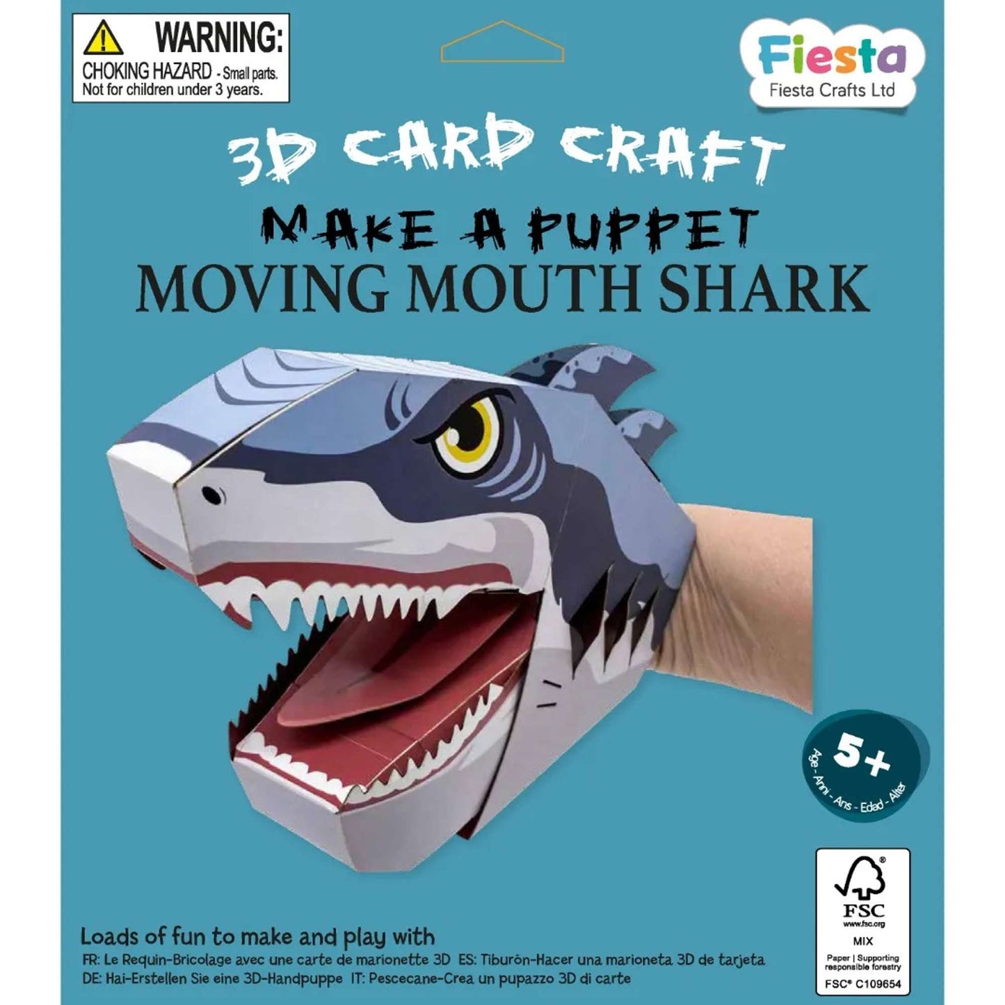 Shark Puppet Craft Kit - Toby Tiger