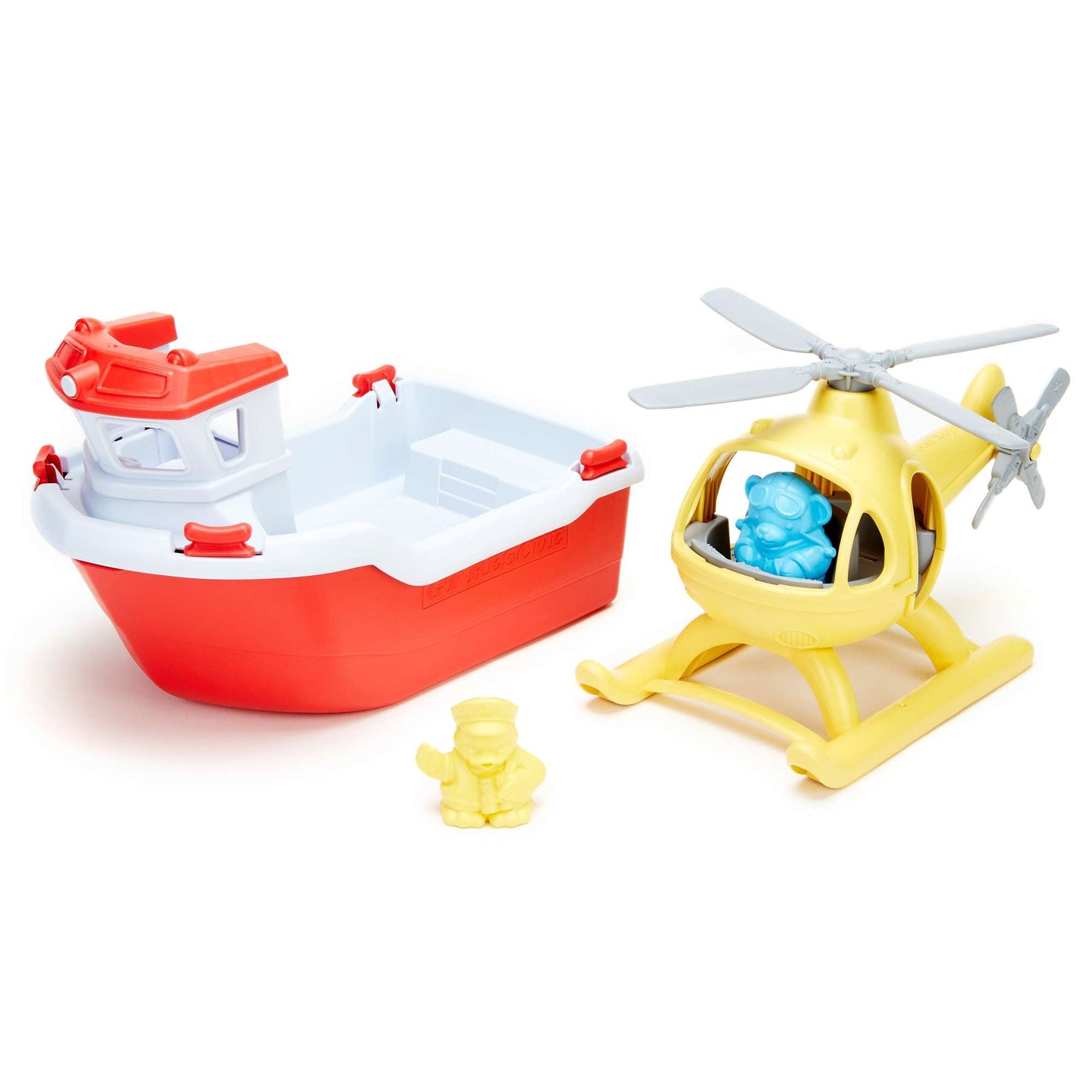 Rescue Boat with Helicopter - Toby Tiger UK