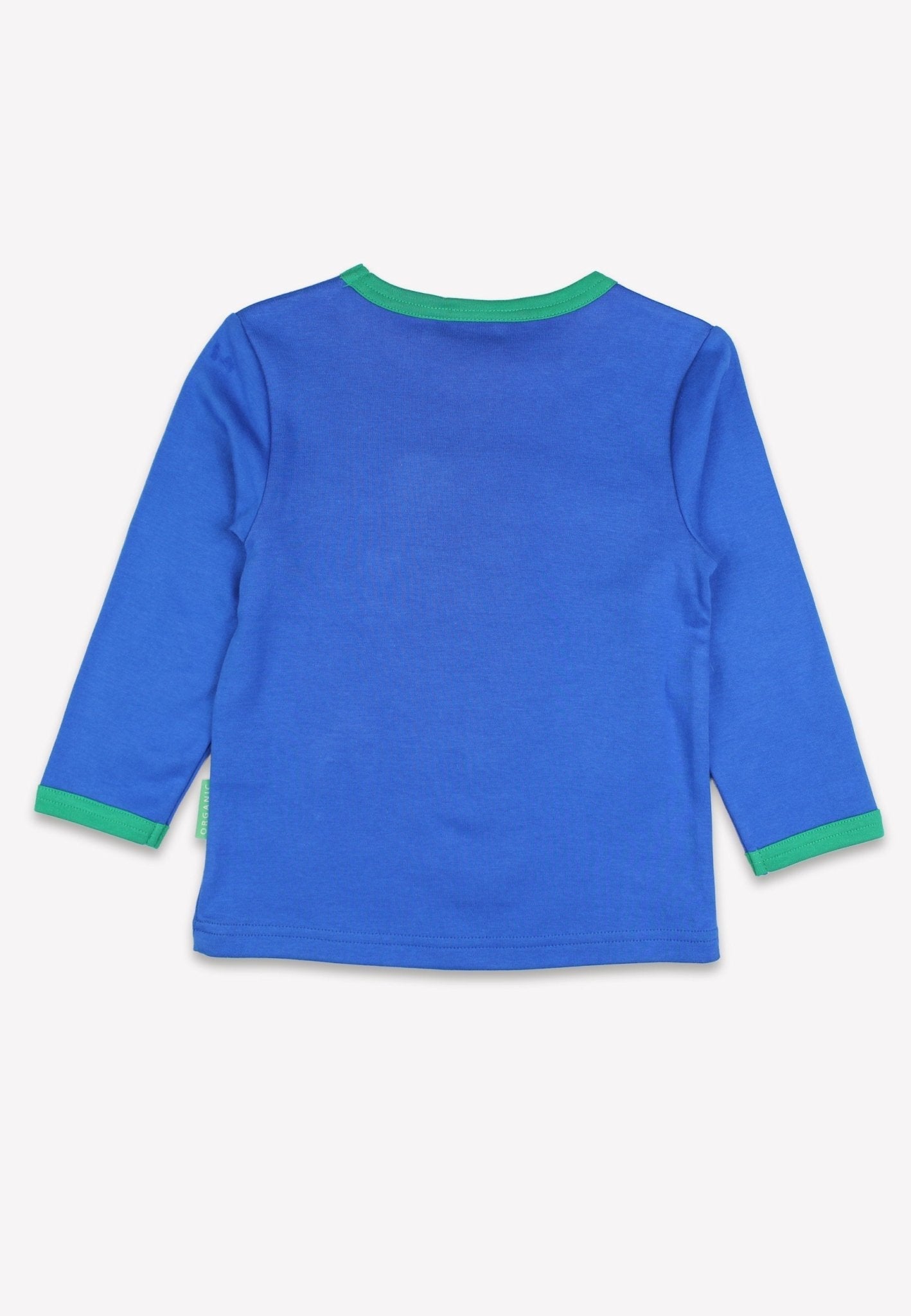 Organic Brown Bear Applique Long - Sleeved T-Shirt - Toby Tiger