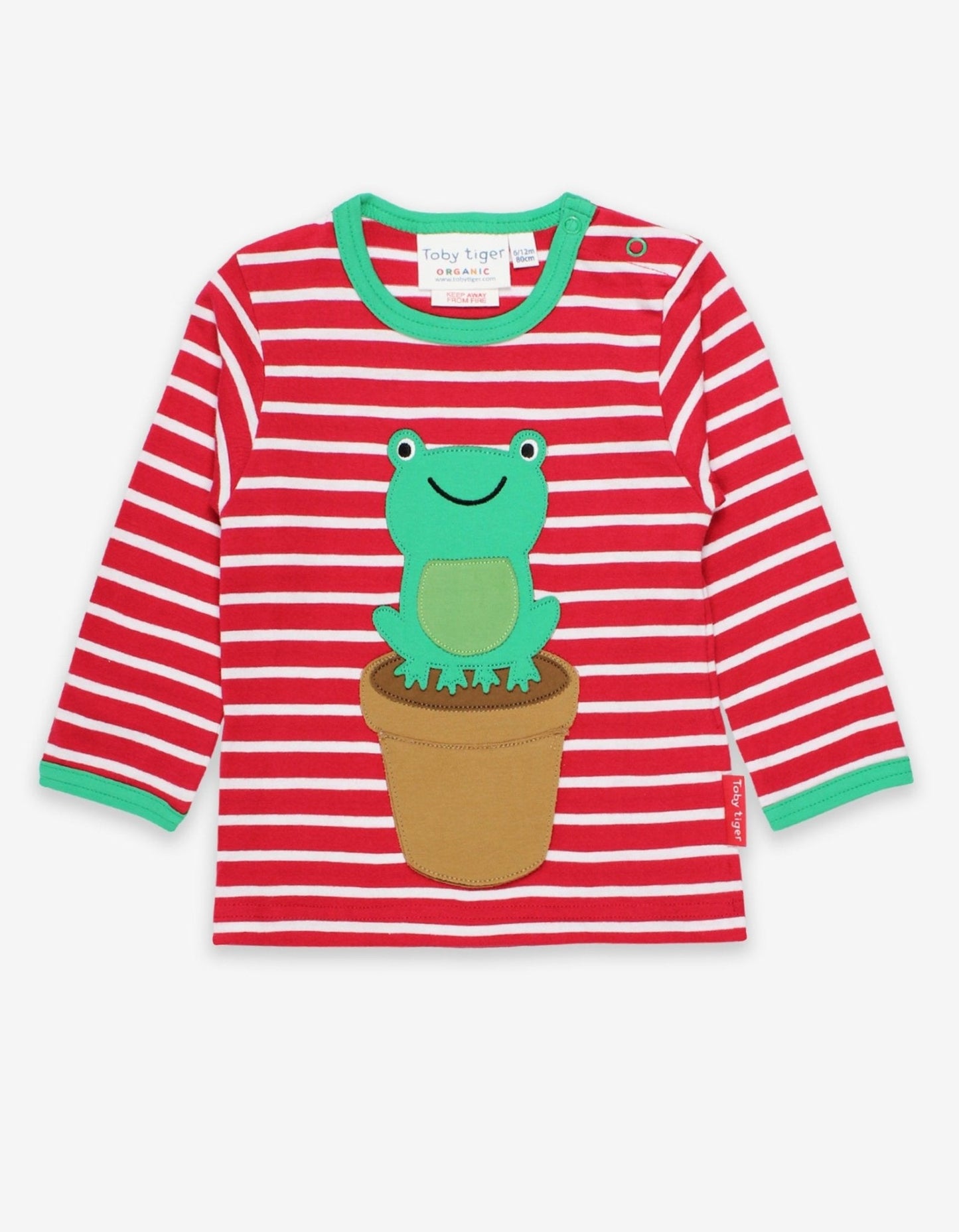 Organic Frog Applique T-Shirt - Toby Tiger UK Retail