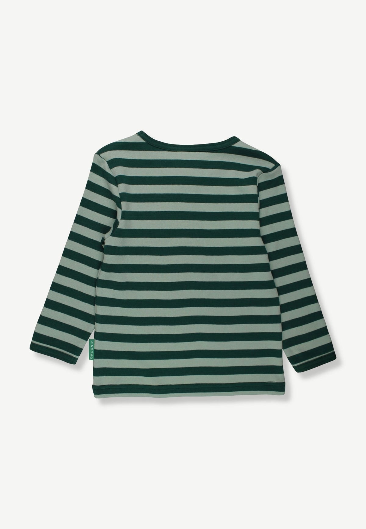 Organic Striped Fox Applique Long-Sleeved T-Shirt - Toby Tiger UK