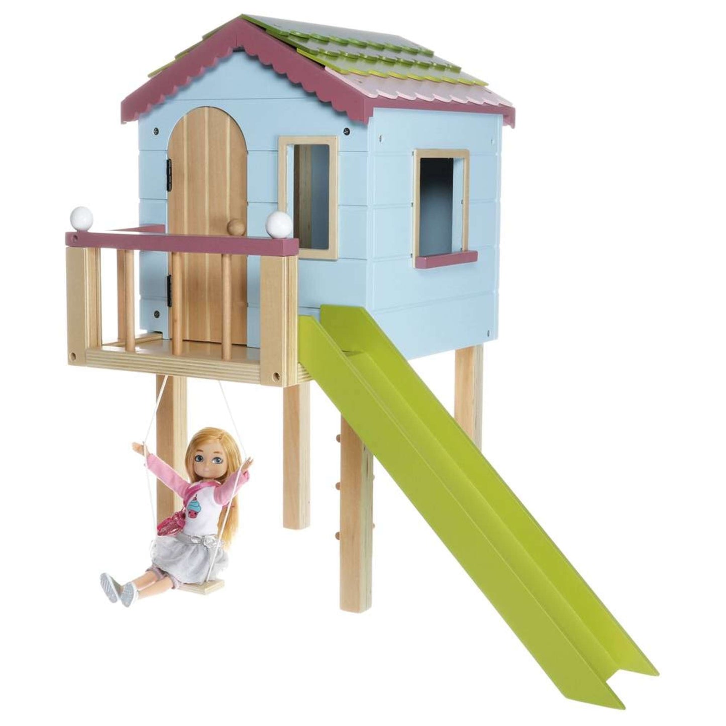 Lottie Doll Wooden Treehouse Playset - Toby Tiger