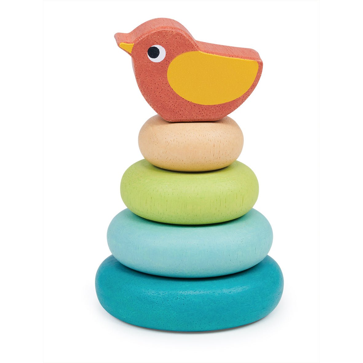 Stacking Tree Toy with Bird - Eco-Friendly Fun for Kids – Toby Tiger UK