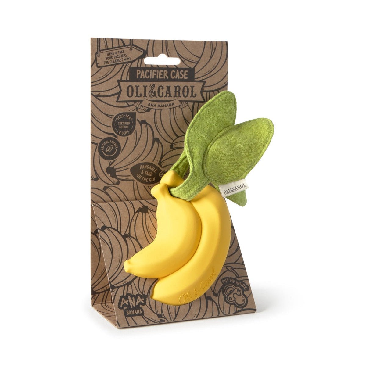 Oli & Carol Ana Banana Pacifier Case - Toby Tiger