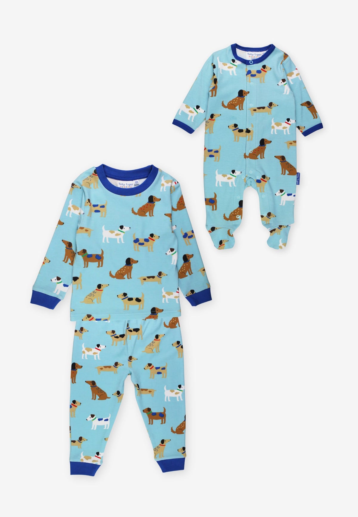 Organic Dog Print Pyjamas & Sleepsuit Bundle