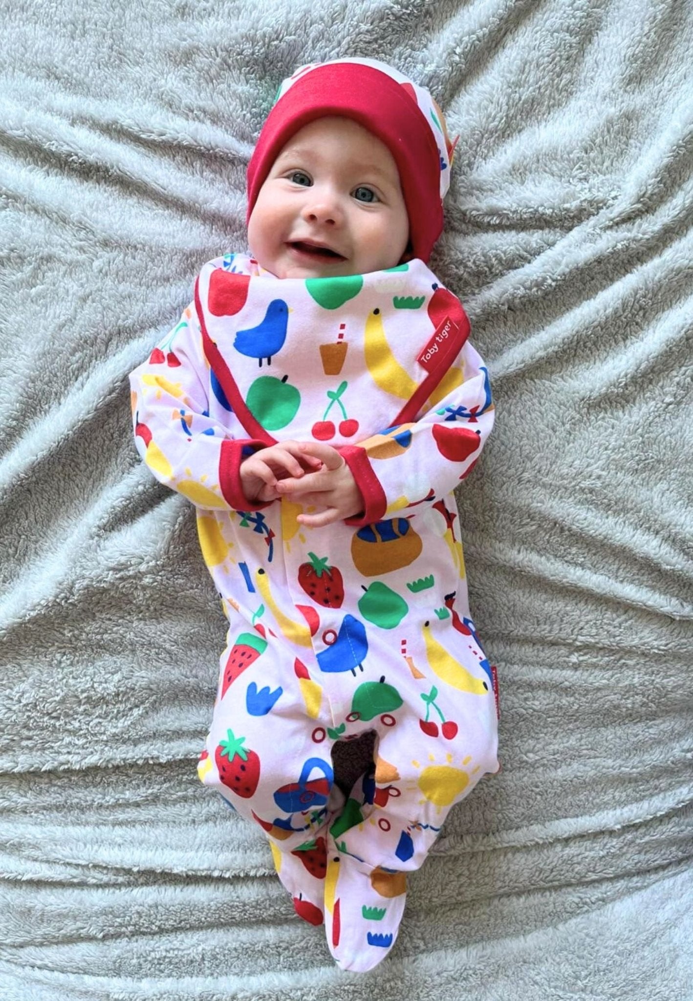 Organic Picnic Print Baby Bundle - Toby Tiger