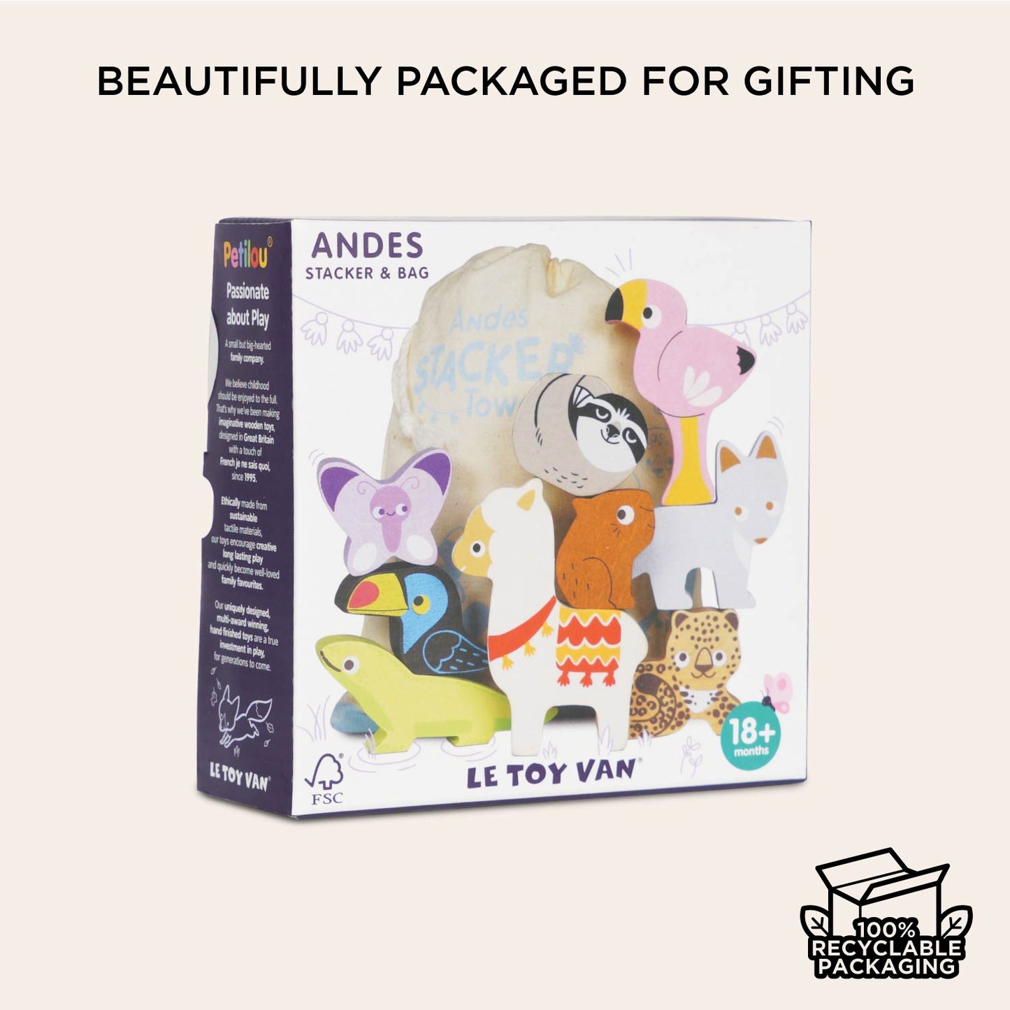 Andes Stacking Animals & Bag - Toby Tiger UK