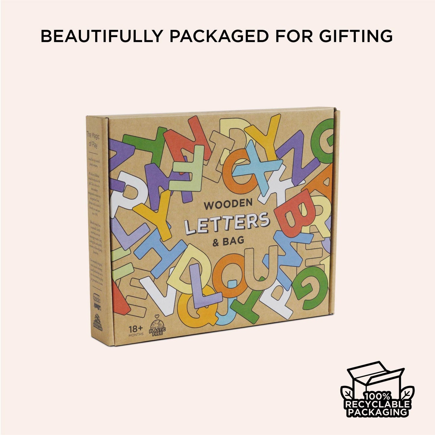 Wooden Alphabet Set & Bag - Toby Tiger UK