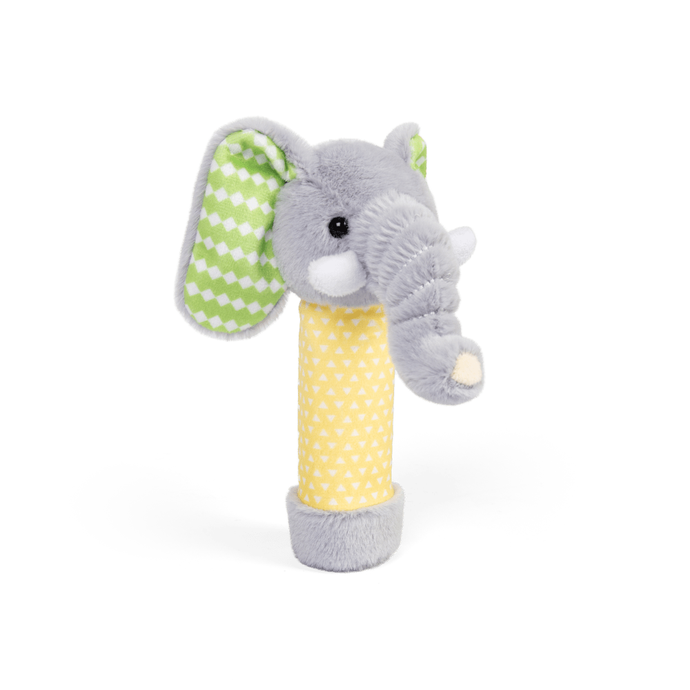 RETAIL Elephant Plush Rattle - Toby Tiger