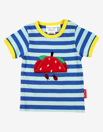 Organic Strawberry Applique T-Shirt
