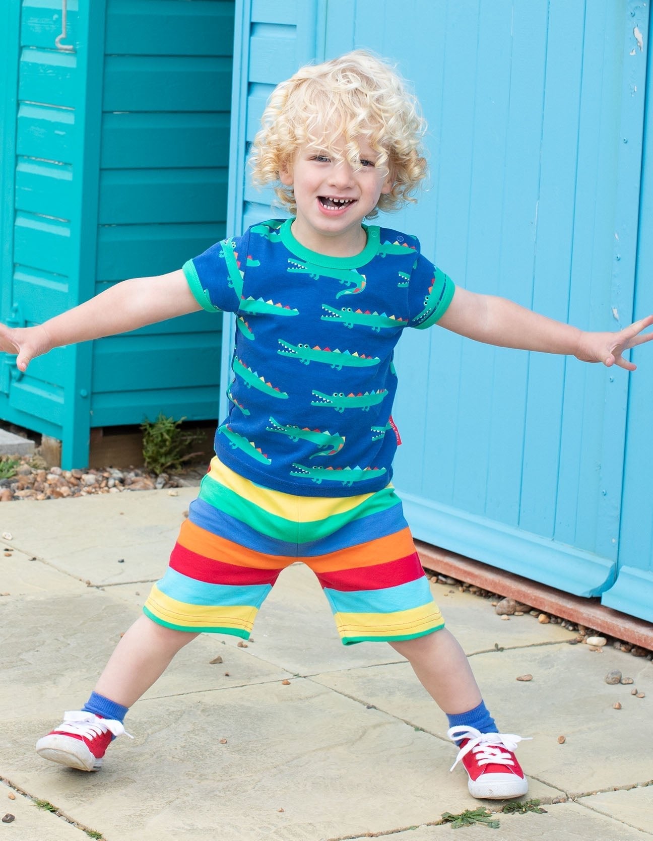 Organic Crocodile Print T-Shirt - Toby Tiger UK Retail