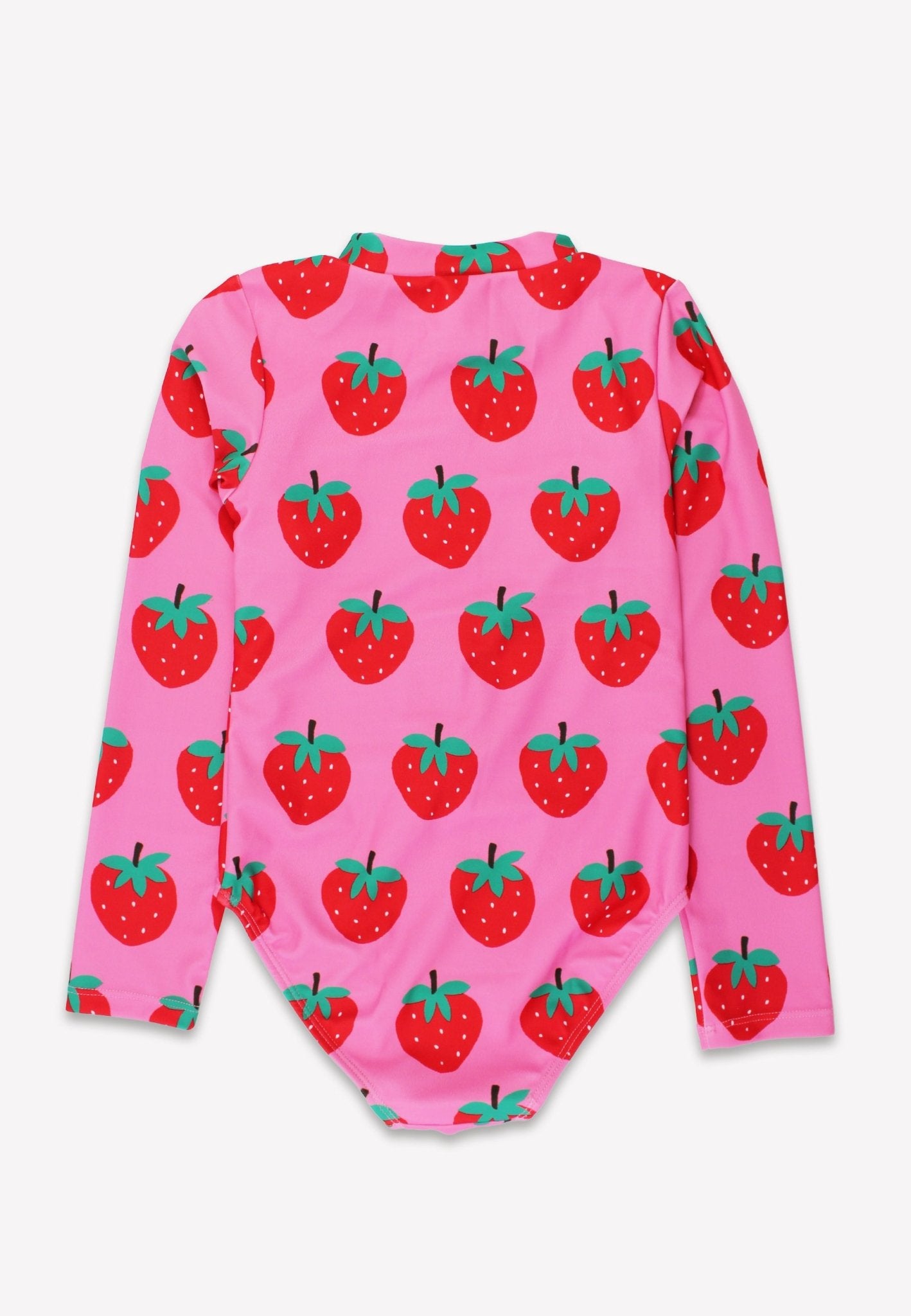 Strawberry Print Long - Sleeved Swimsuit - Toby Tiger